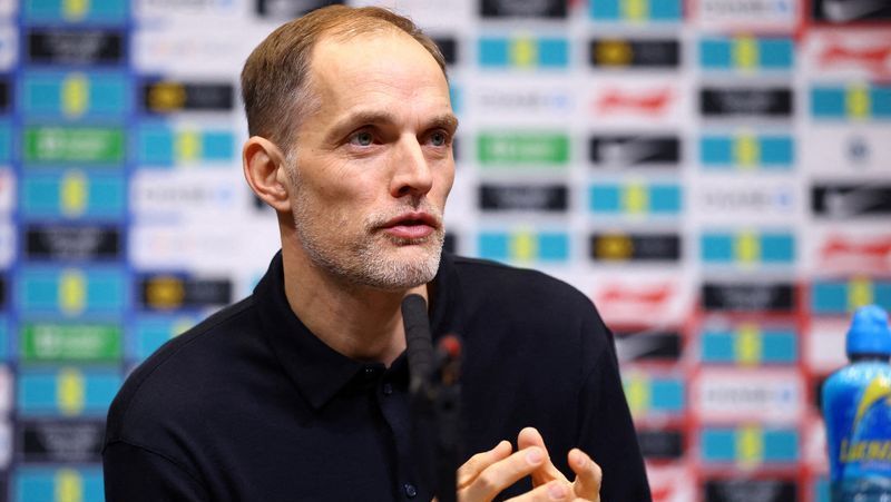 Thomas Tuchel durante partida de futebol
