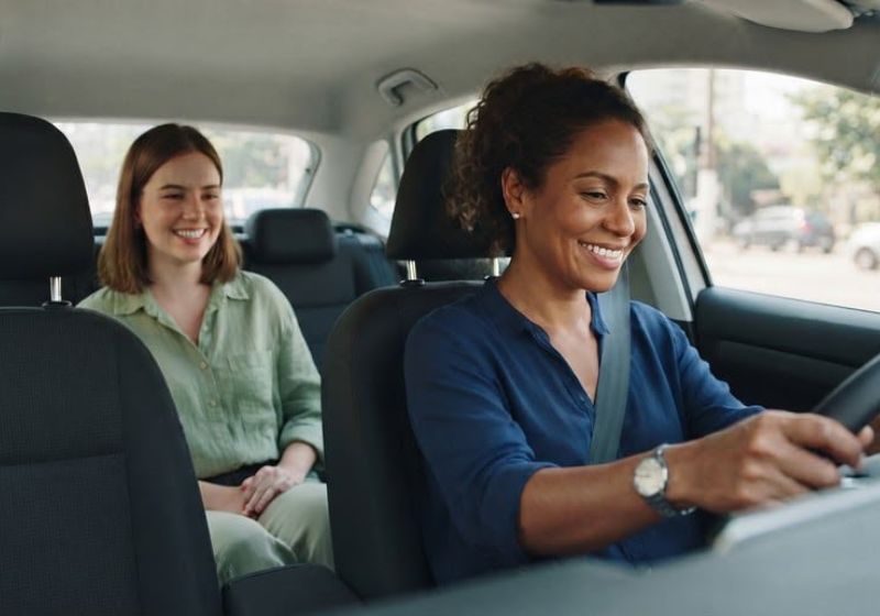 Aplicativo da Uber com opção Uber Mulher