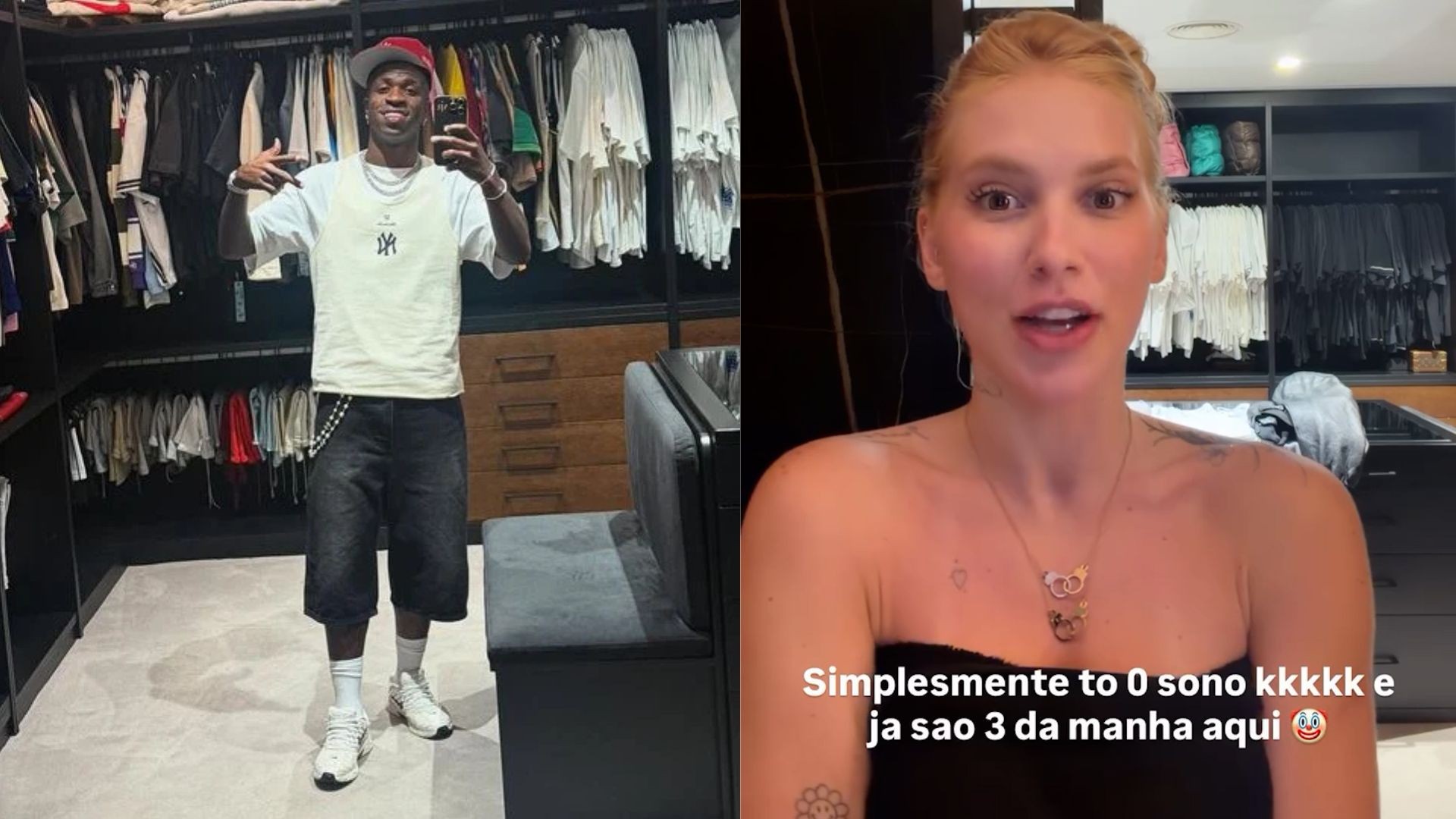 Virginia Fonseca em vídeo gravado em closet