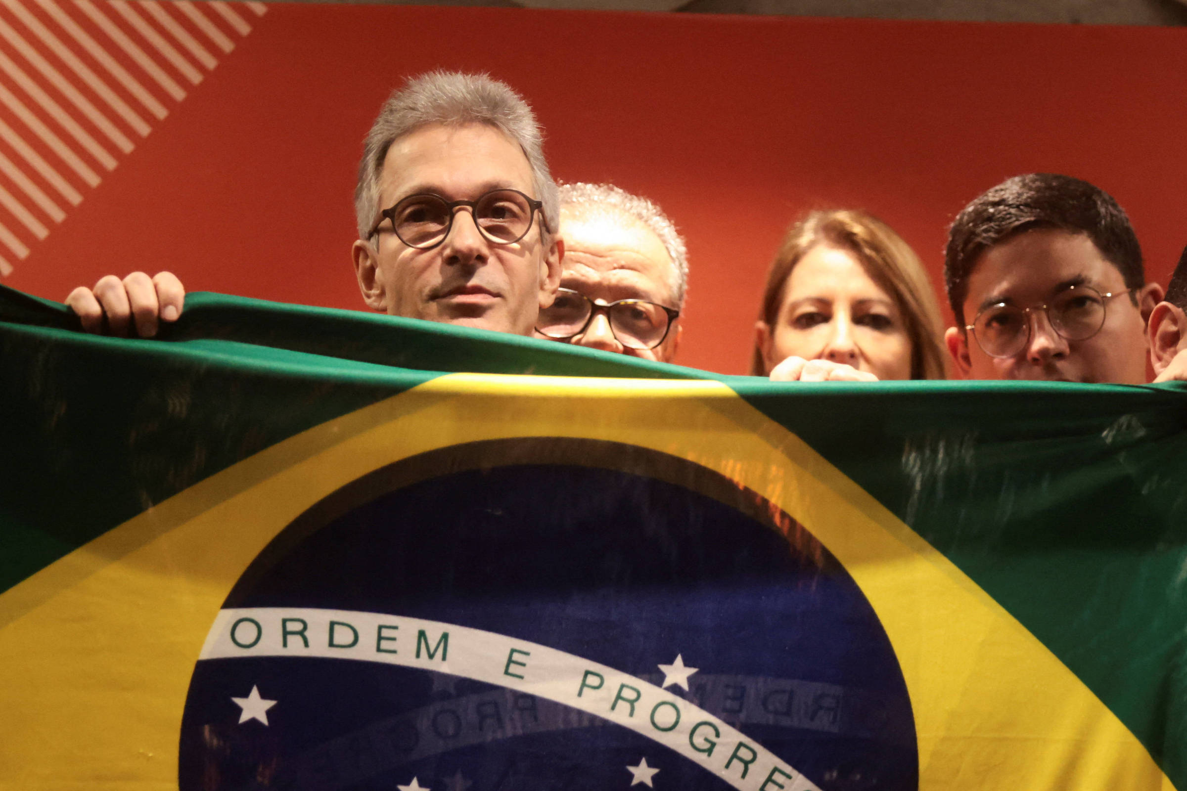 Romeu Zema em convenção do Partido Novo