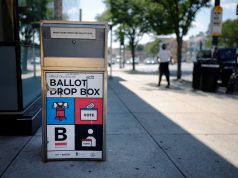 local para depósito de voto por correio nos EUA
