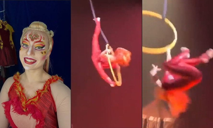 Mariia Konfektova em montagem de fotografias