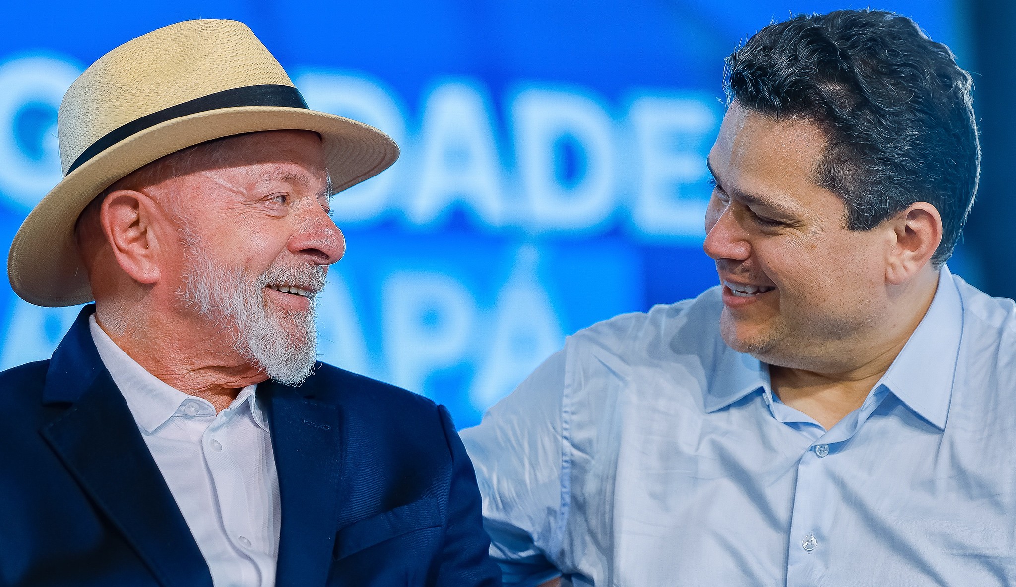 Luiz Inácio Lula da Silva e Davi Alcolumbre