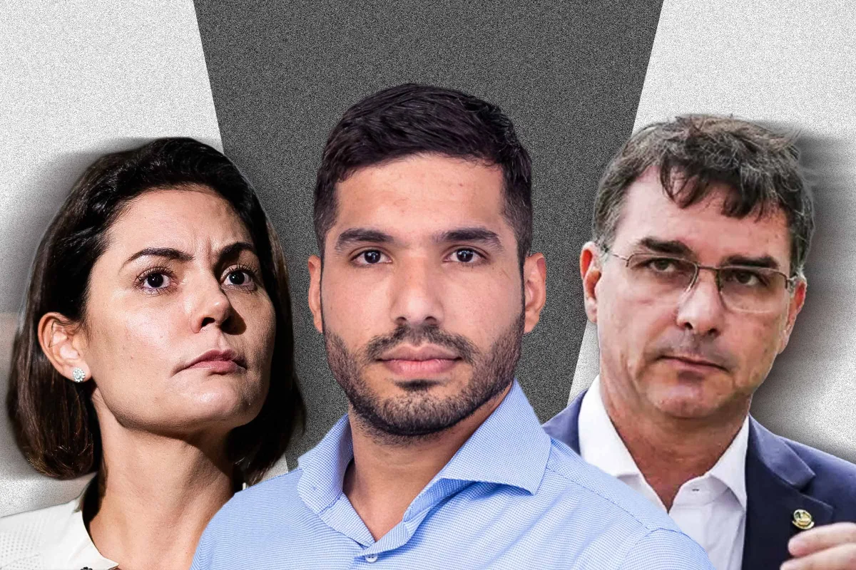 Arte gráfica sobre o deputado federal André Fernandes