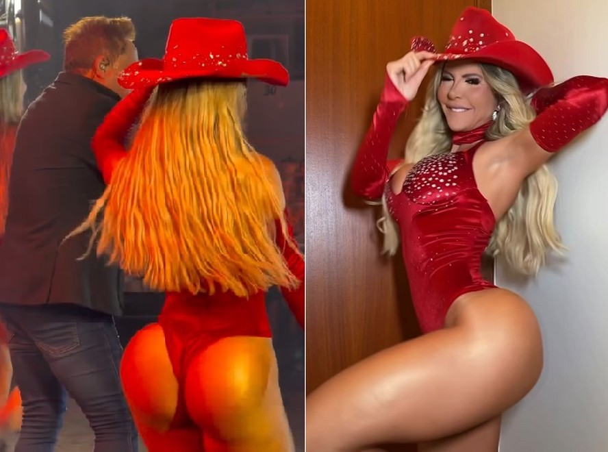Lane Cavalcante durante apresentação como bailarina de Leonardo