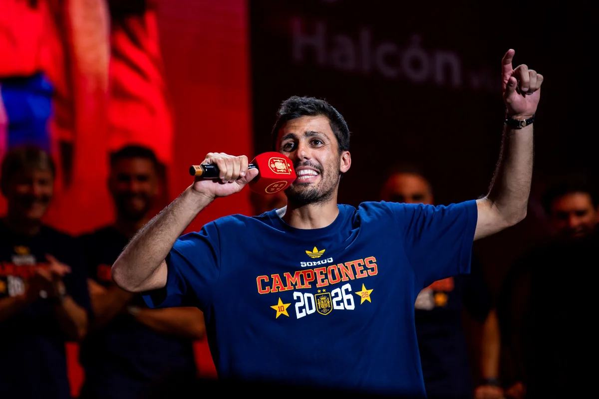Rodri em partida de futebol