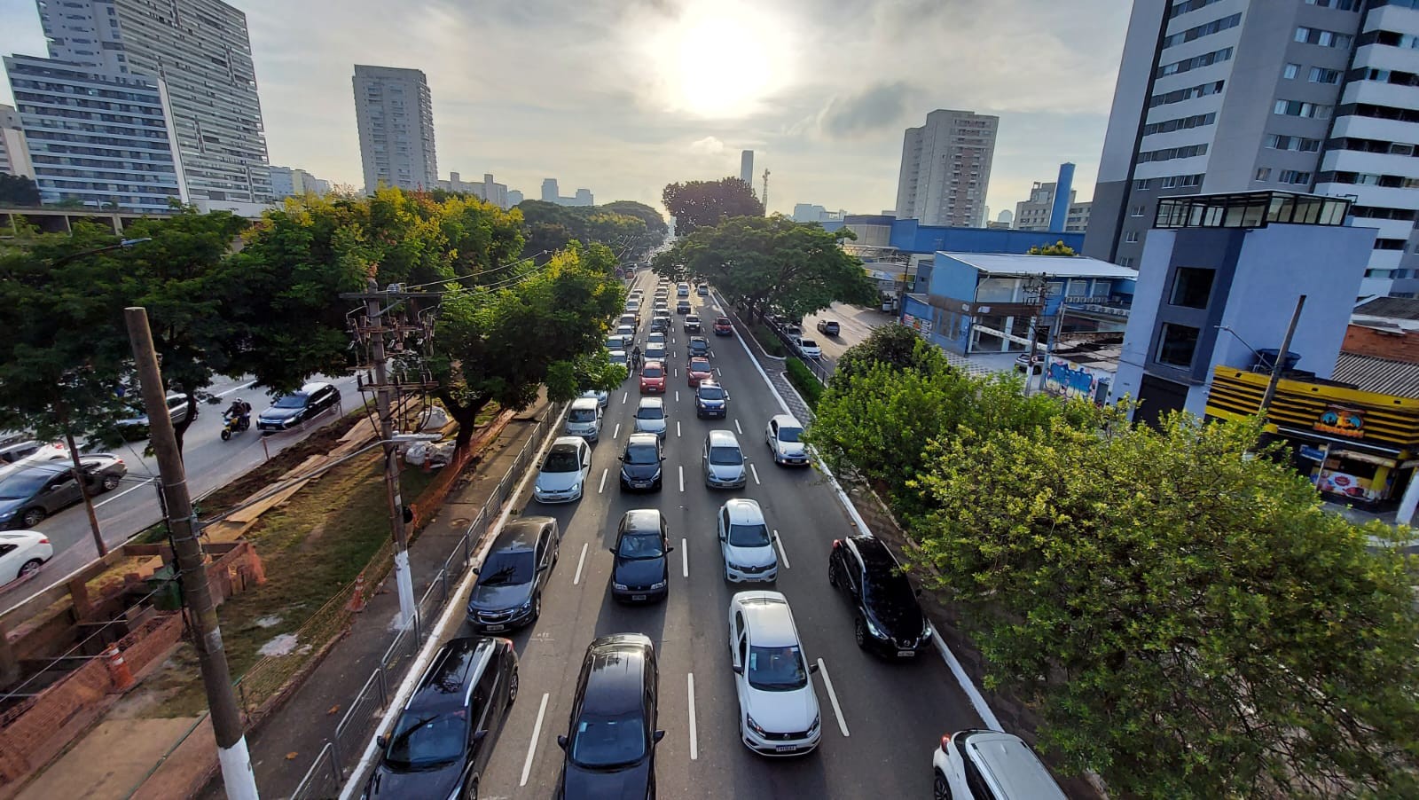 Trânsito na Radial Leste, em São Paulo