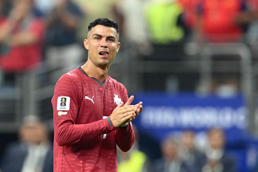 Cristiano Ronaldo durante partida de futebol