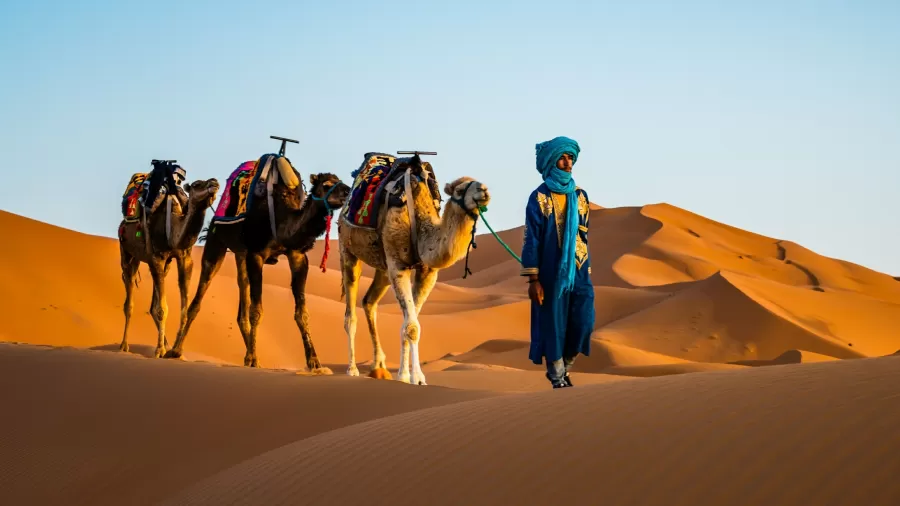 Ruínas de Sijilmassa no oásis de Tafilalt, no Marrocos