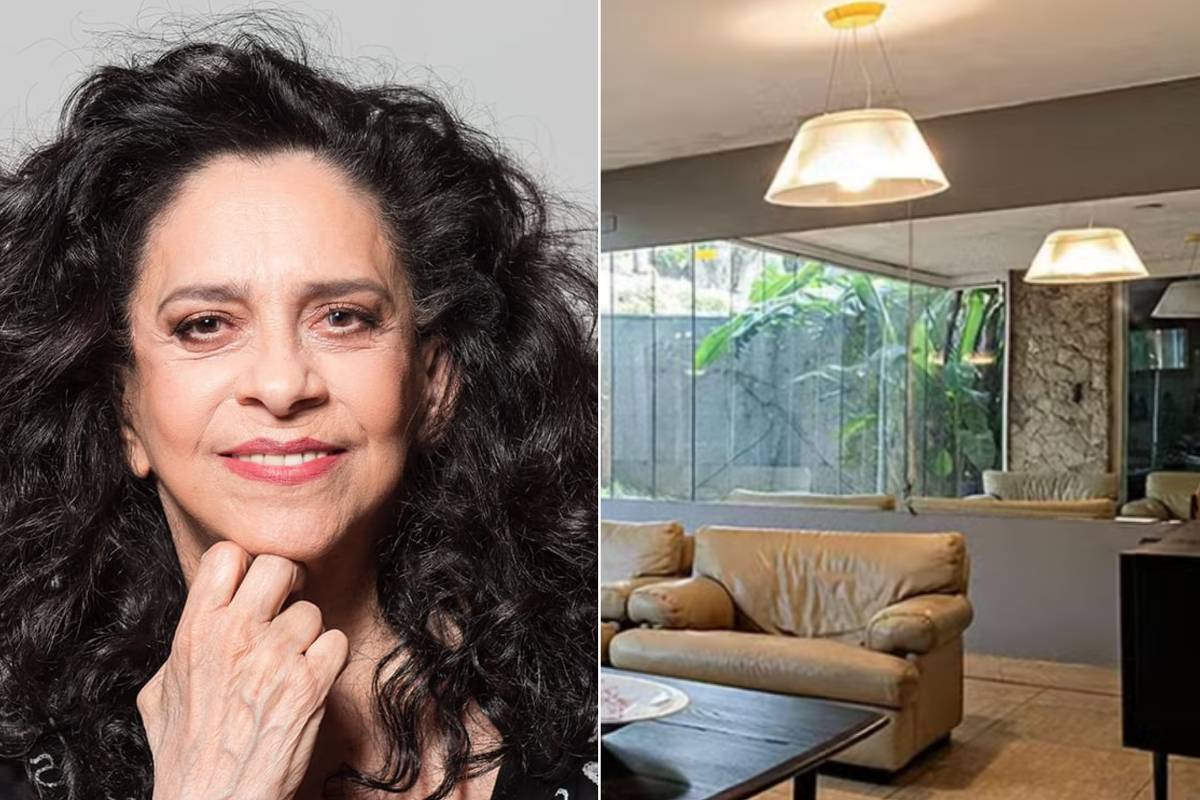 Gal Costa e sala de sua casa em São Paulo