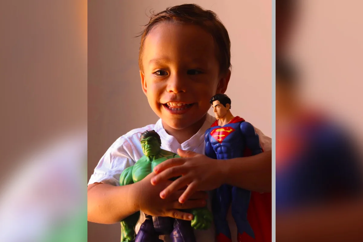 Gustavo Veloso Feitosa, criança de 3 anos