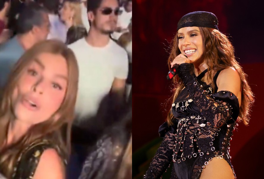 Danilo Mesquita entre o público do show de Anitta em São Paulo