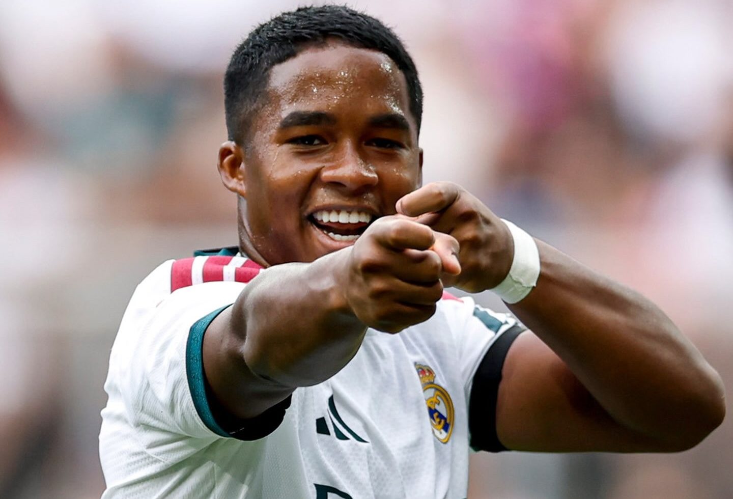 Endrick em amistoso de pré-temporada pelo Real Madrid