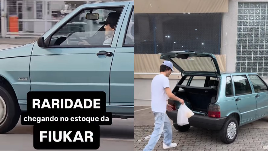 Fiuk anuncia a venda de um Uno Mille azul-claro