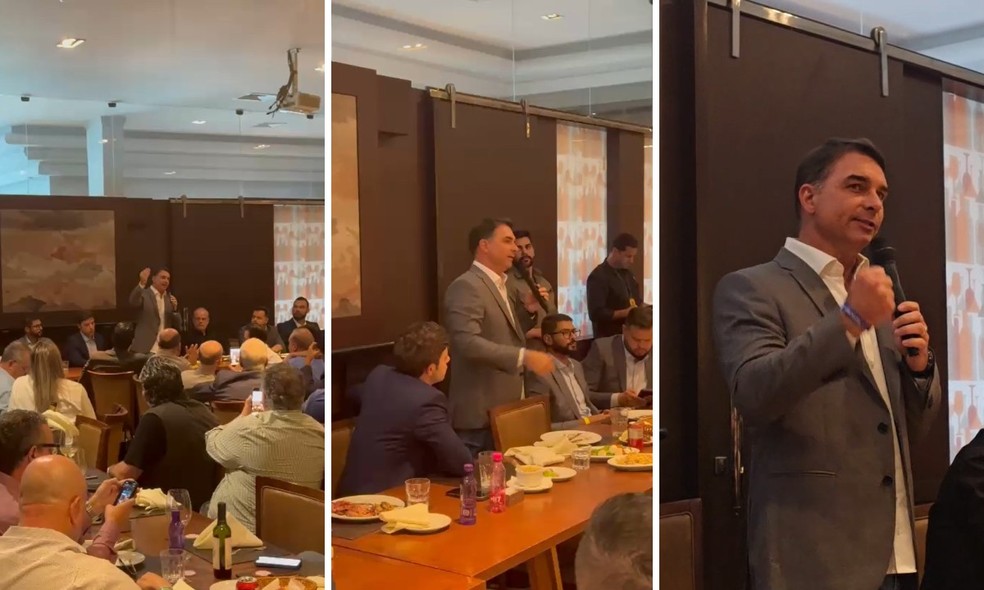 Flávio Bolsonaro em pré-campanha à Presidência