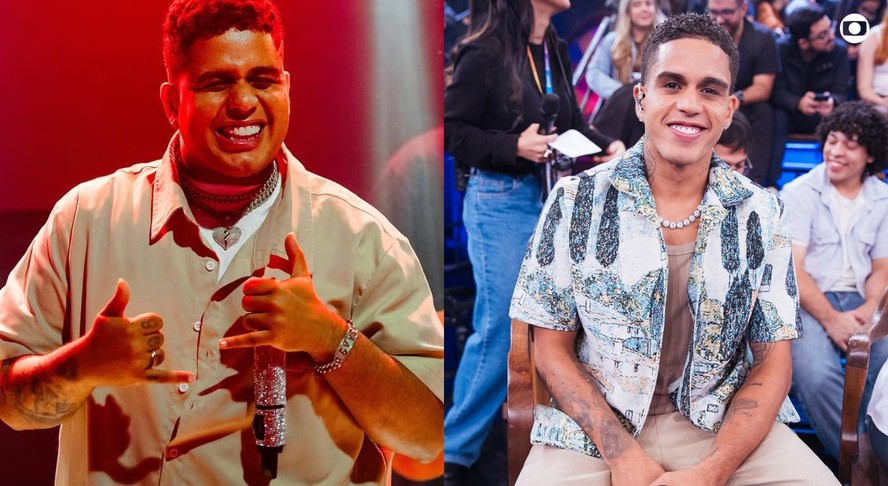 Gaab em montagem com fotos antes e depois do emagrecimento
