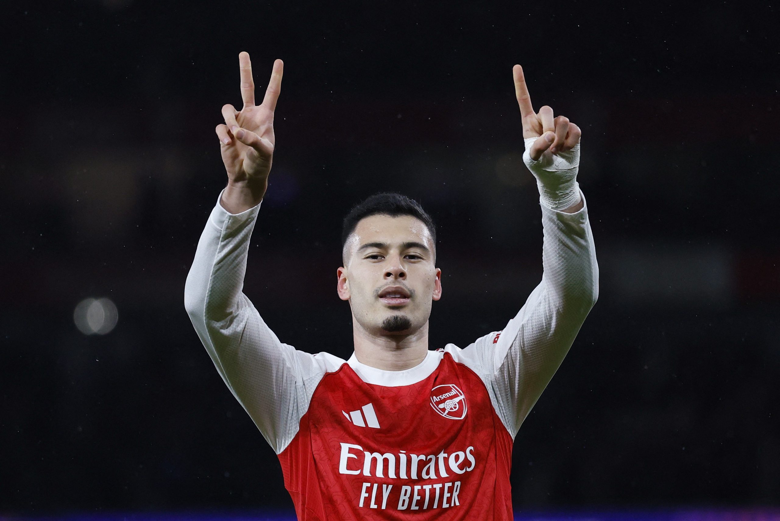 Gabriel Martinelli durante partida pelo Arsenal