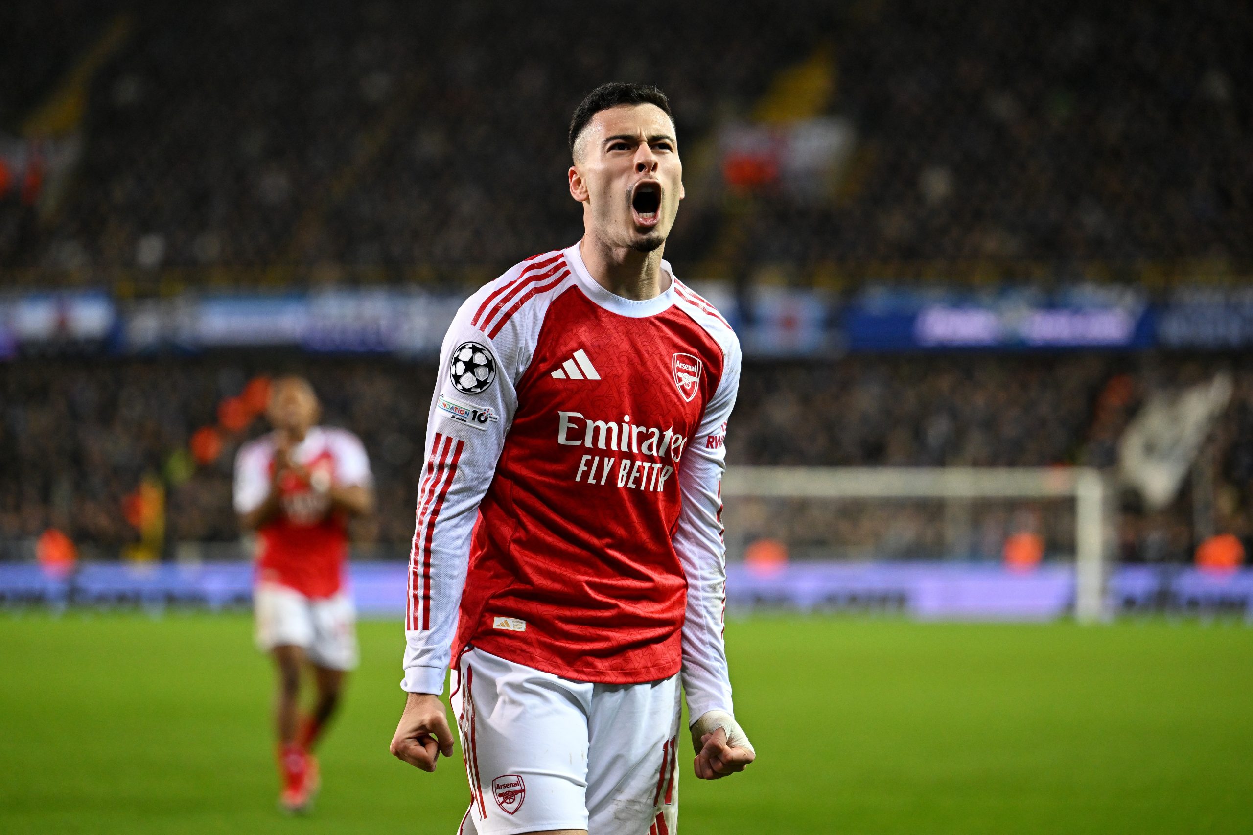 Gabriel Martinelli durante partida do Arsenal
