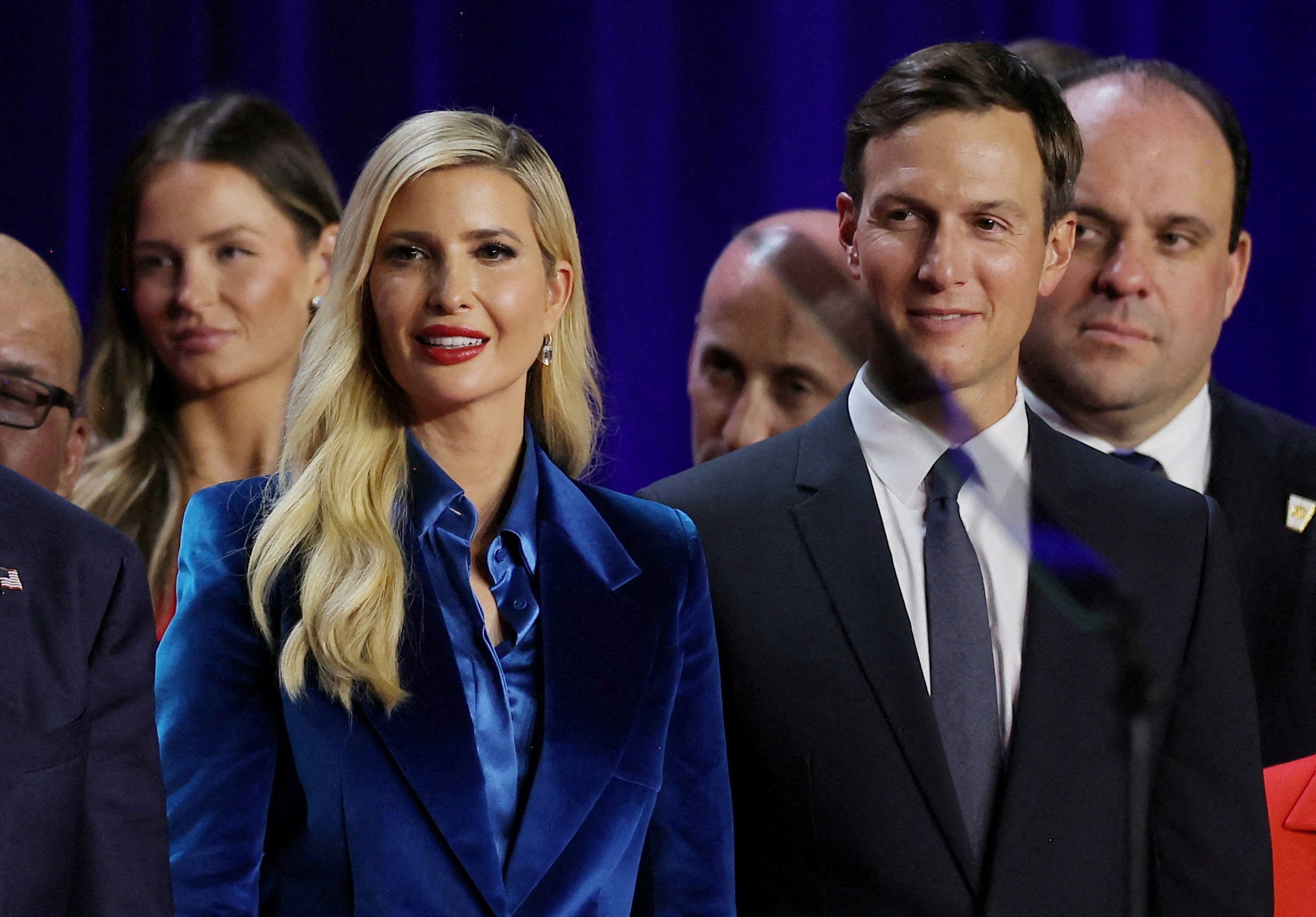 Jared Kushner e Ivanka Trump lado a lado
