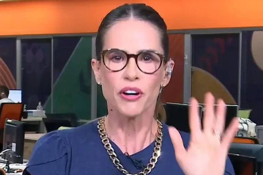 Joanna de Assis no programa Tá On, do SporTV