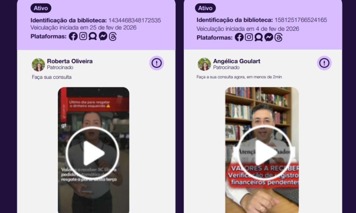 Anúncios fraudulentos prometem consulta a valores e simulam serviços oficiais