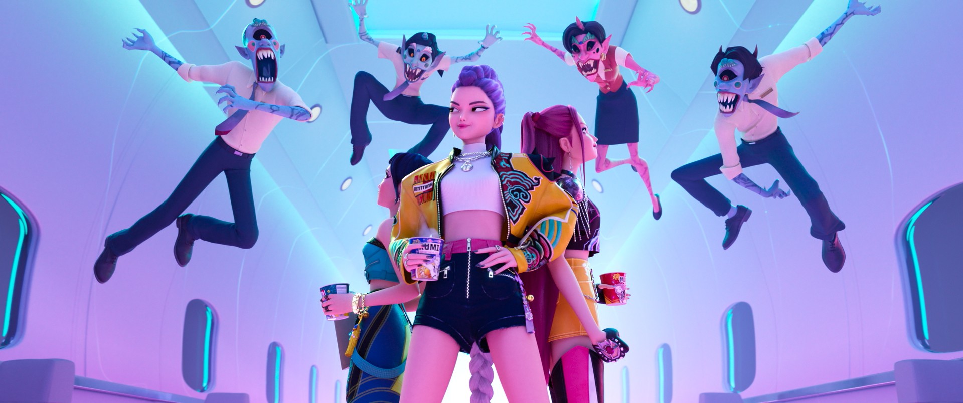 Personagens da animação Guerreiras do K-Pop