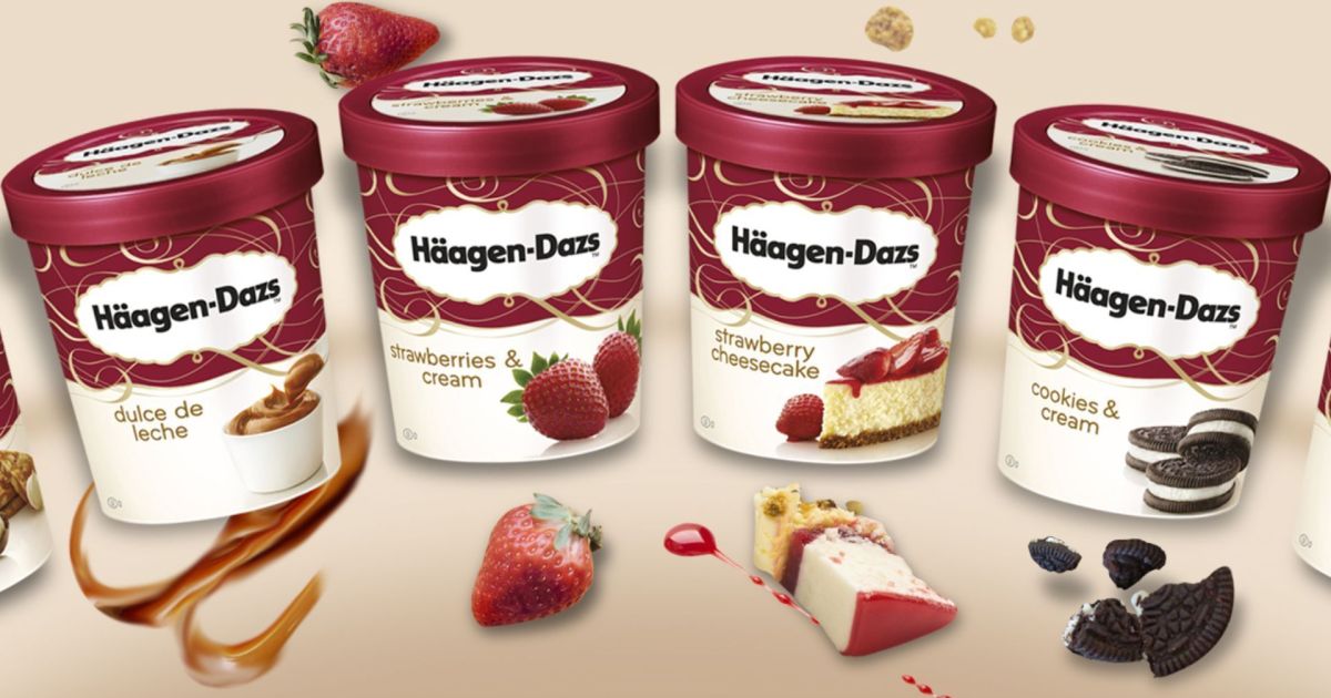 Pote de sorvete Häagen-Dazs