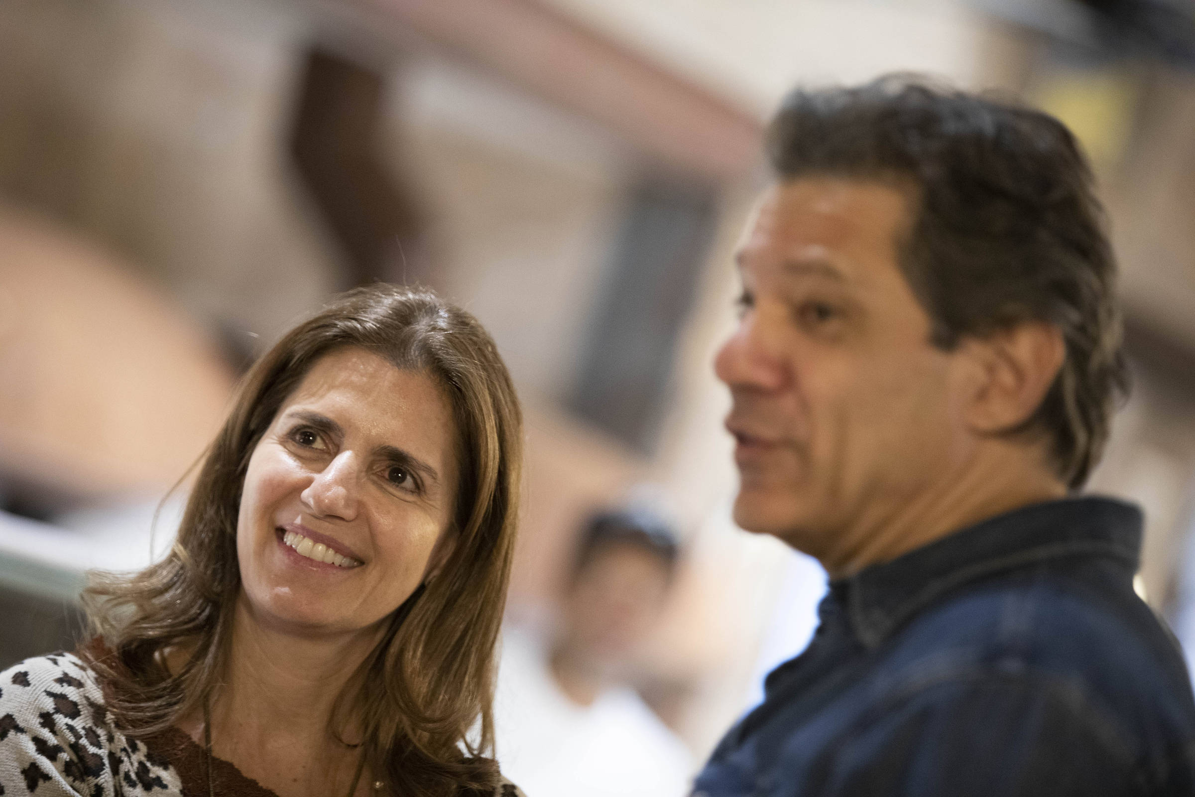 Ana Estela Haddad e Fernando Haddad
