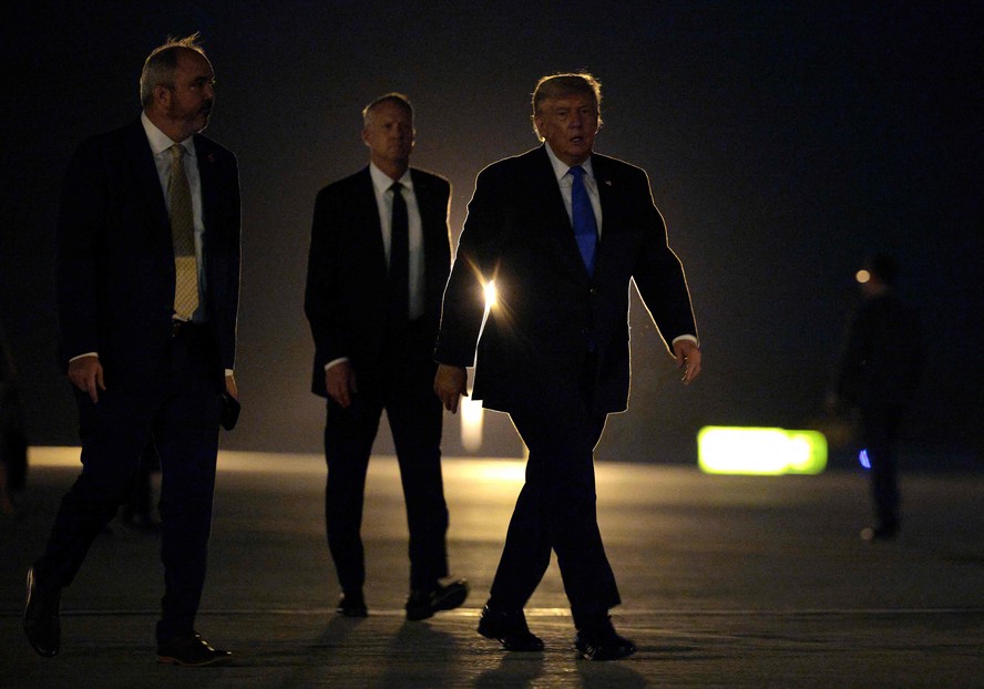 Donald Trump em campo de golfe
