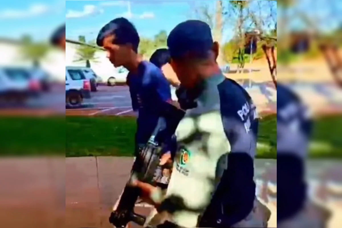 Faca apreendida pela Polícia Militar de Goiás