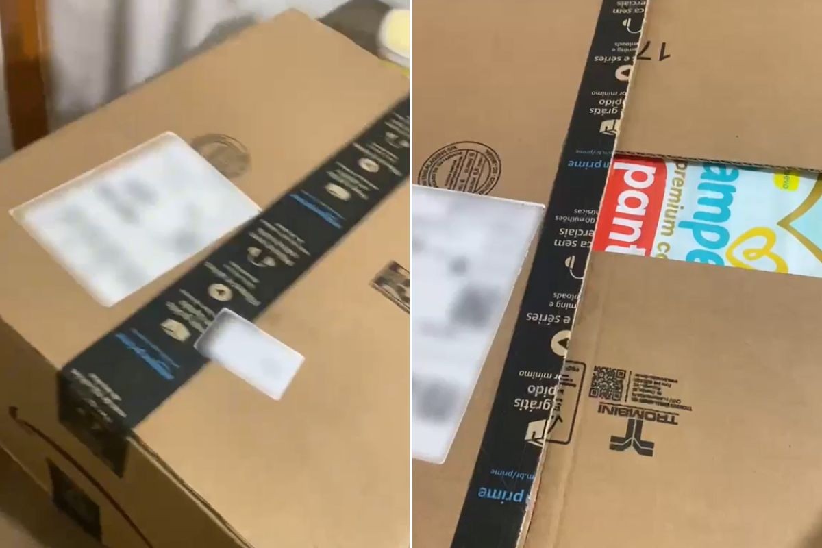 Pacote de fraldas recebido no lugar de um PlayStation 5