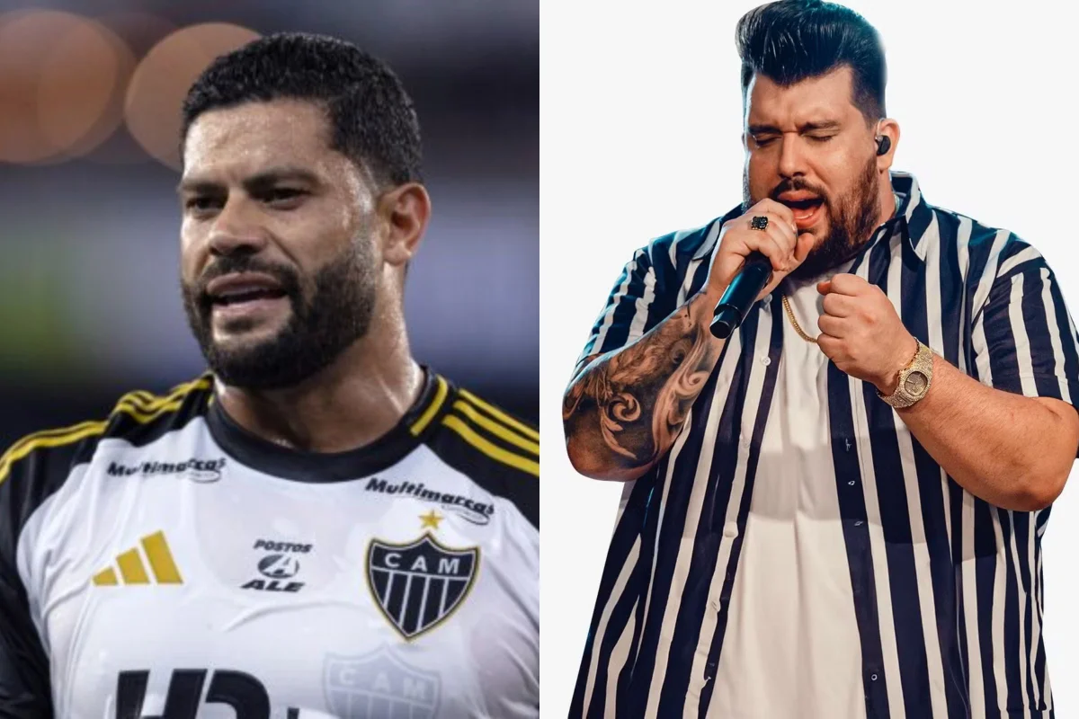 Hulk com uniforme do Atlético-MG