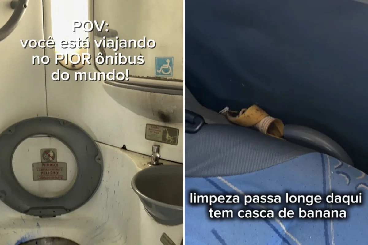 Marina Lisboa em vídeo sobre viagem de ônibus da Expresso Gardênia