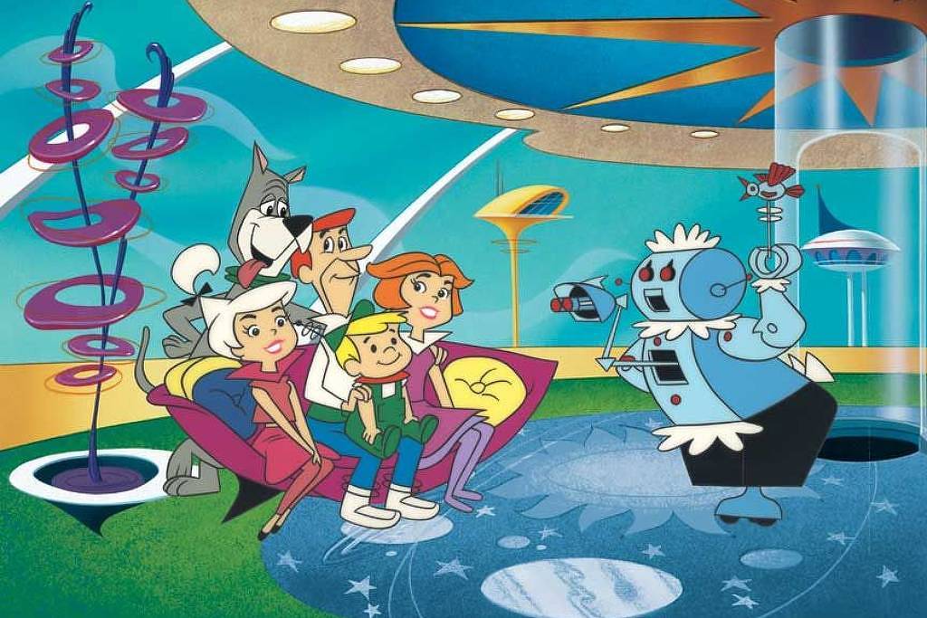 Cena da animação Os Jetsons, criada pela Hanna-Barbera