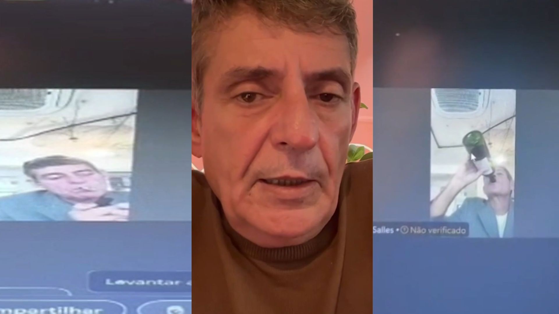 Juiz Milton Lívio Lemos Salles durante sessão virtual de julgamento