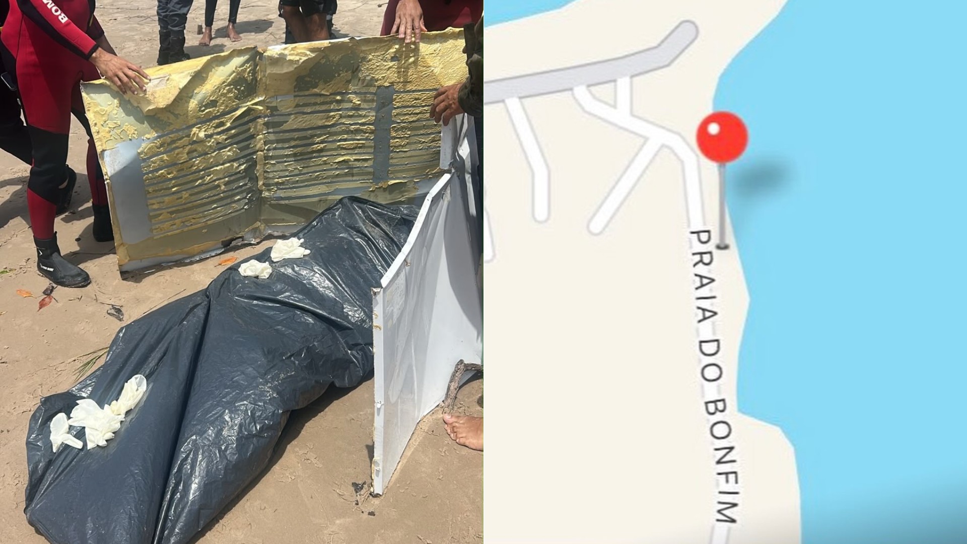Bombeiros realizam buscas no mar com moto aquática em São Luís
