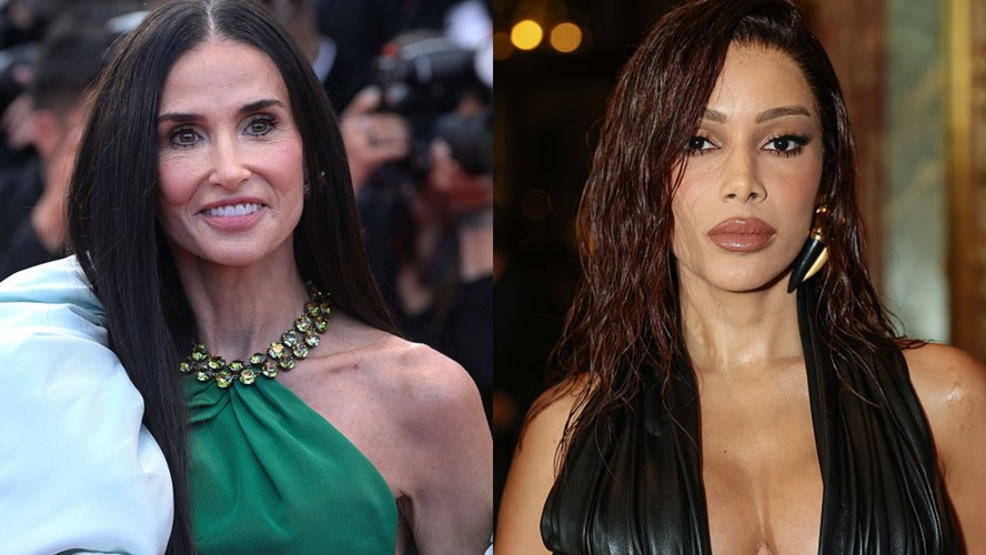 Demi Moore e Anitta. Foto: Reprodução