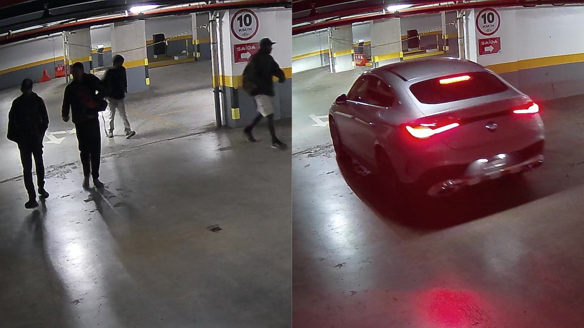 Estacionamento onde seis veículos foram furtados em Belo Horizonte