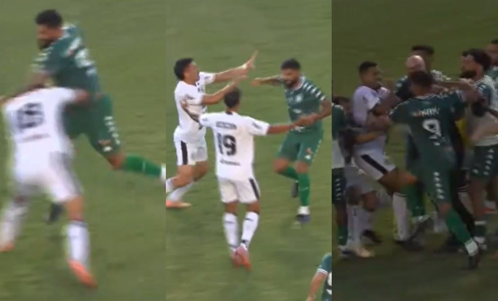 Luan, atacante do Gama, durante confusão contra o ASA