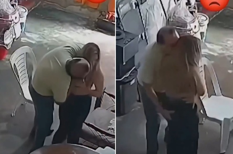 César Sánchez Chavesta e Naldy Saldaña durante ensaio de orquestra em Lima