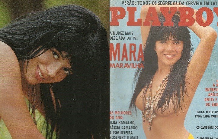 Mara Maravilha na capa da revista Playboy