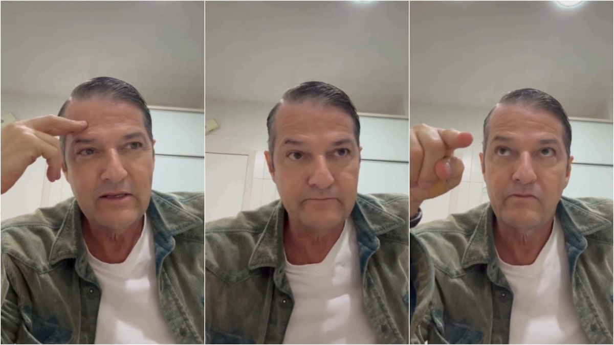 Marcelo Serrado em vídeo nas redes sociais