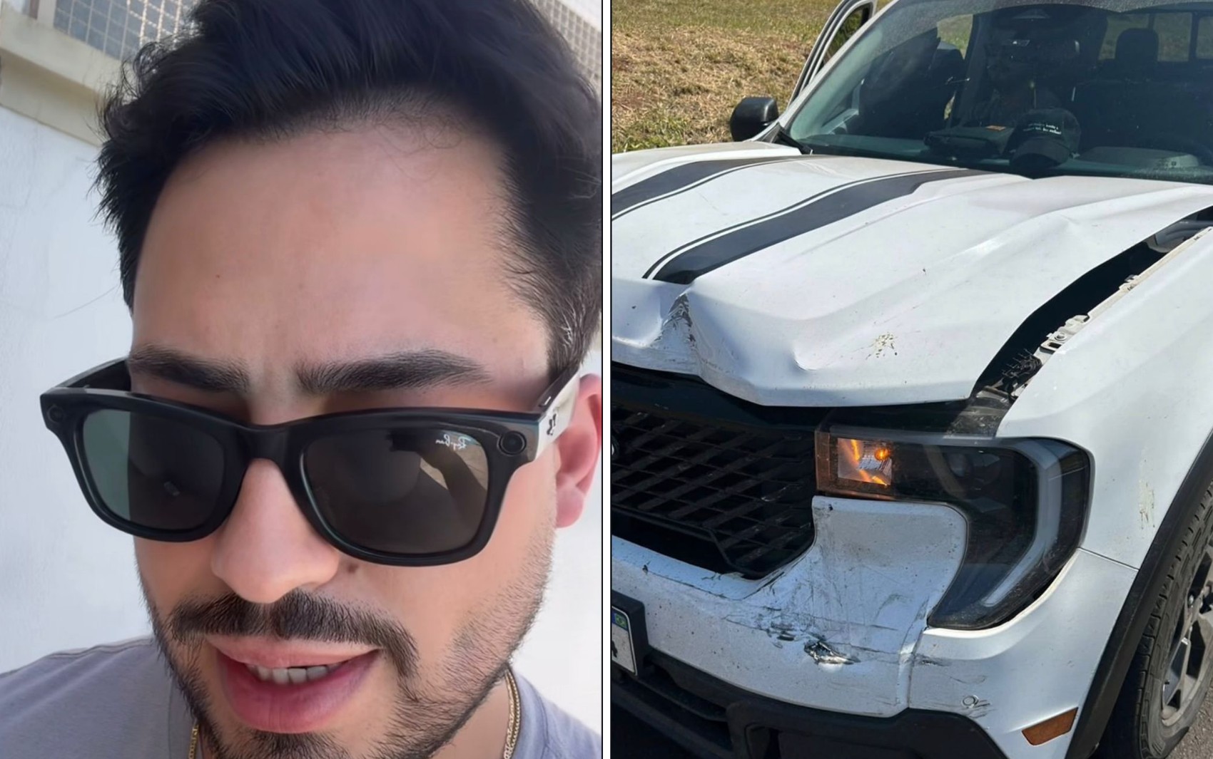 Matheus Vargas fala sobre acidente de carro