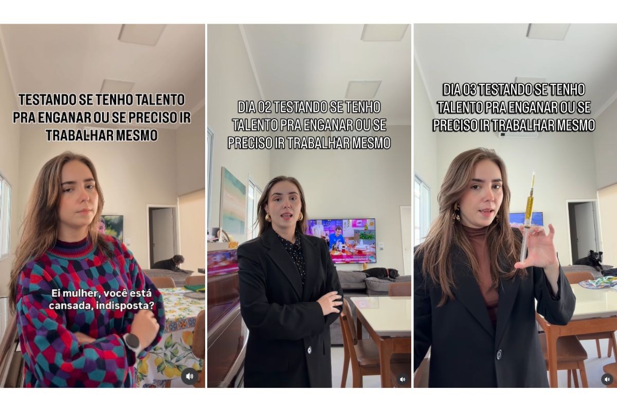 Médica Carolina Perussi em vídeo publicado nas redes sociais