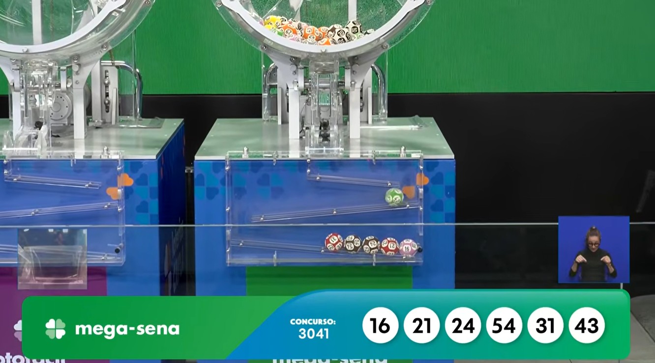 Resultado do concurso 3041 da Mega-Sena