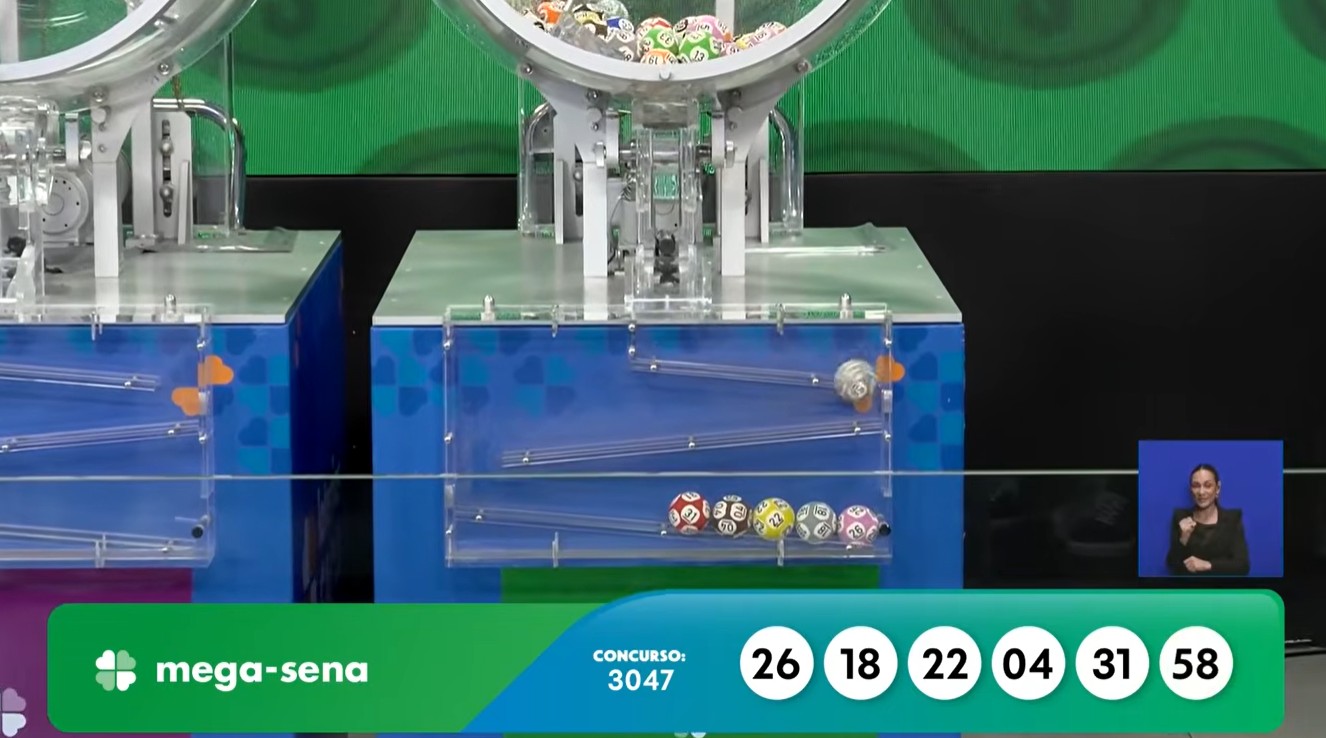 Resultado do concurso 3047 da Mega-Sena
