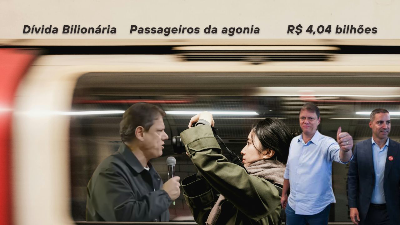 Trem do Metrô de São Paulo em circulação