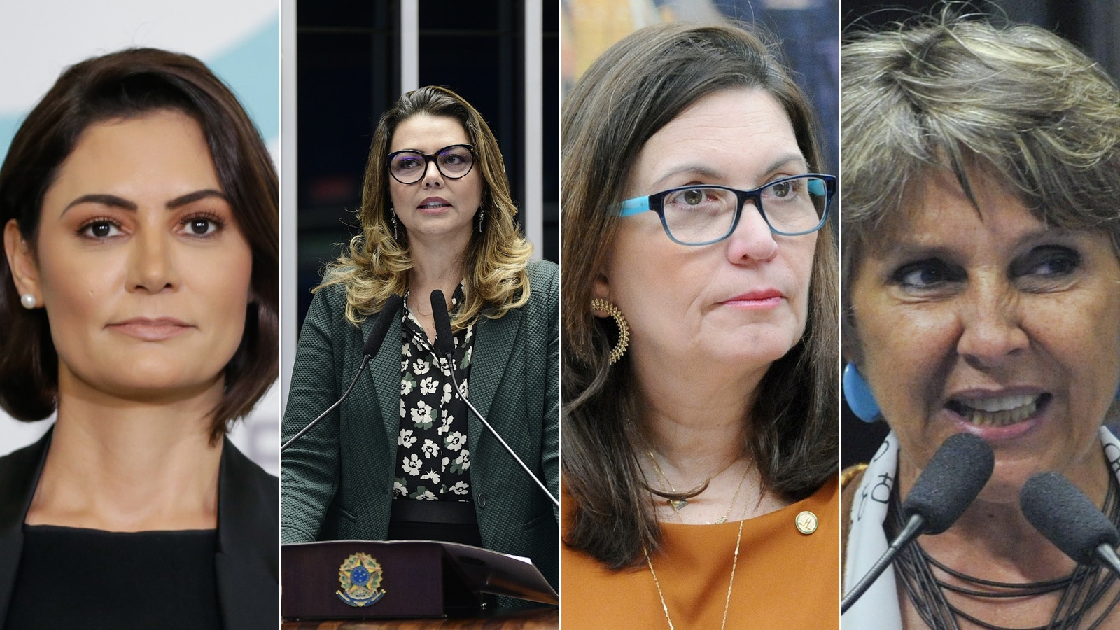 Michelle Bolsonaro, Leila do Vôlei, Bia Kicis e Erika Kokay