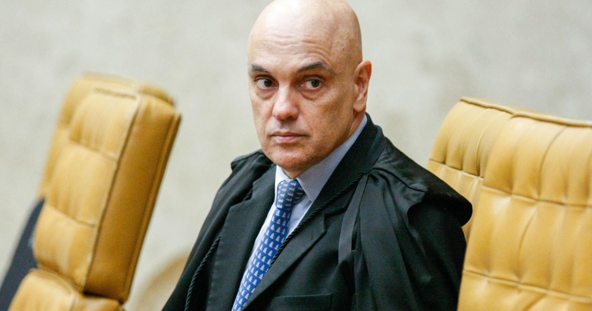 Alexandre de Moraes durante sessão do Supremo Tribunal Federal