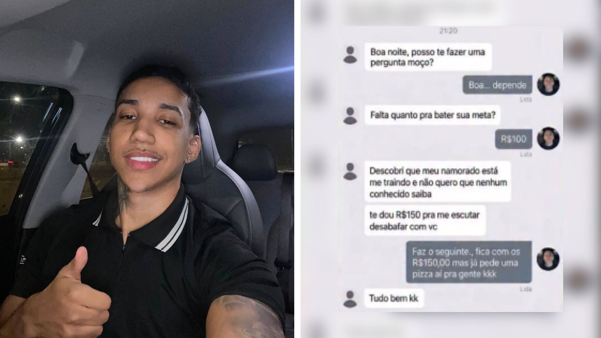 Carlos Coutinho, motorista de aplicativo em Goiânia